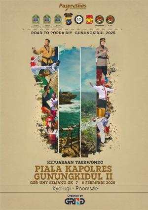 Kejuaraan KAPOLRES GUNUNG KIDUL TAEKWONDO CHAMPIONSHIP II TH.2025 Pengkab TI GK - GRIND ti-posaidonbali.com
